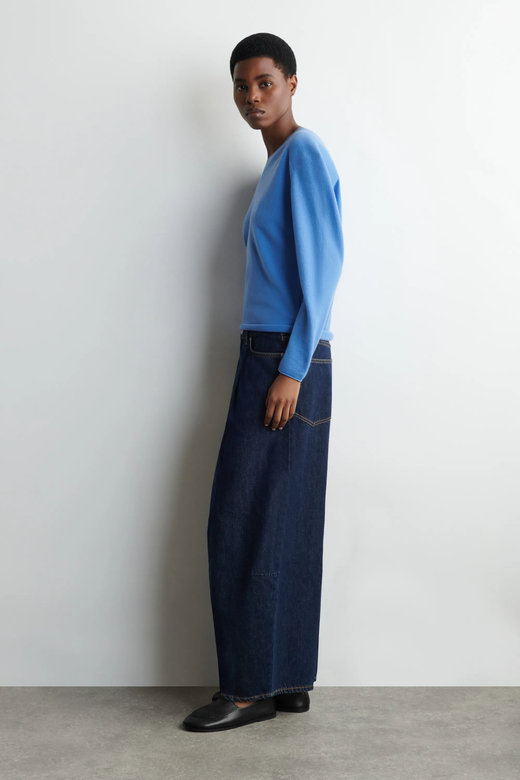 JEAN TWINE BARREL - BLEU FONCÉ