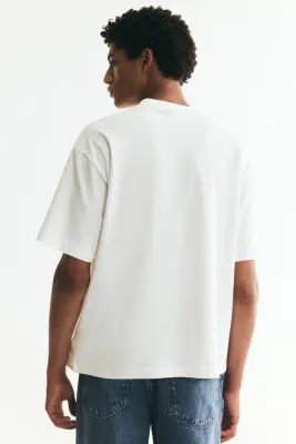 T-shirt imprimé Relaxed Fit - Crème/Sports Soc. — photo 3