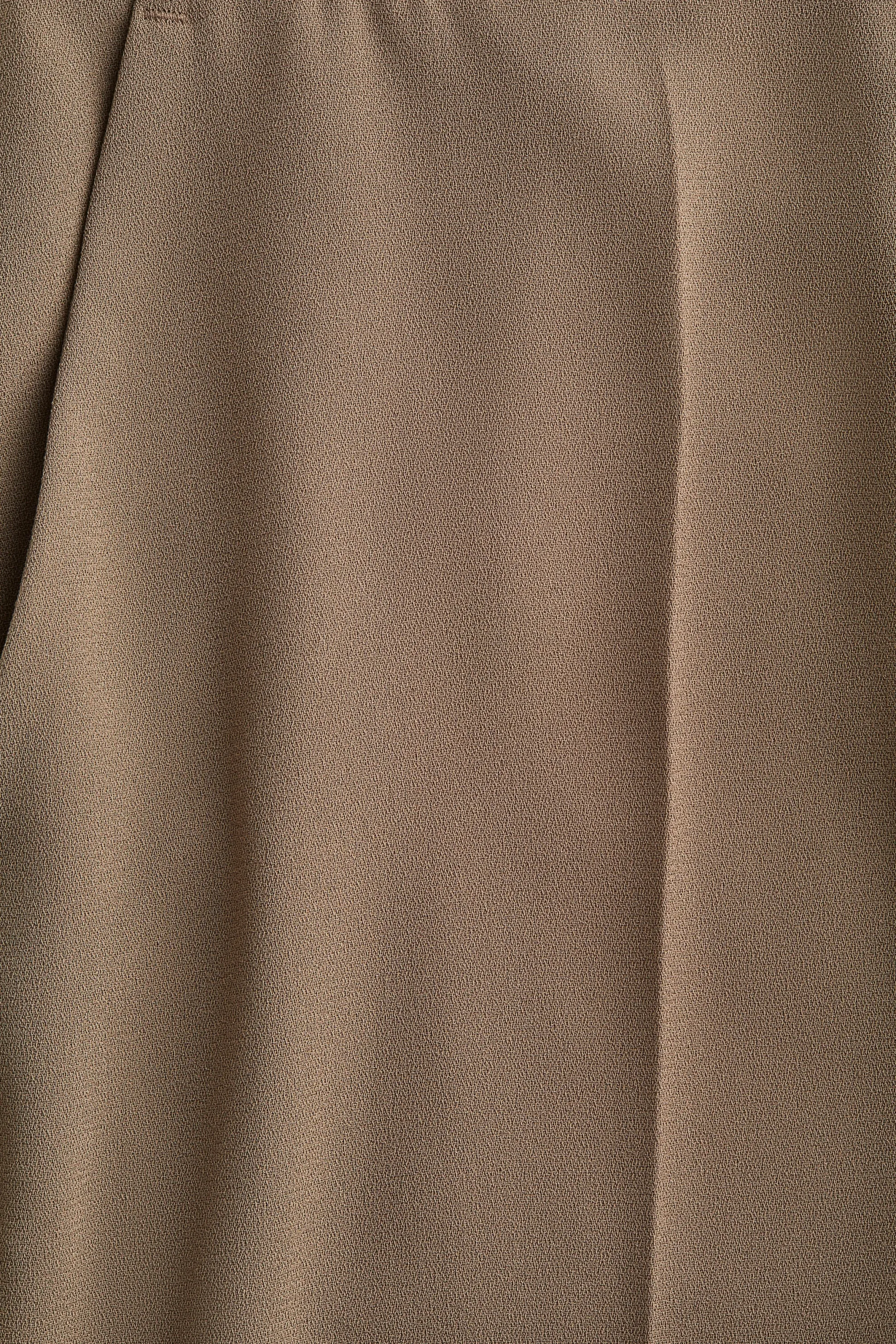 Pantalon droit avec plis - Beige foncé