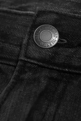 Jean bootcut décontracté taille mi-haute Mercury - Noir enduit - Noir — photo 3