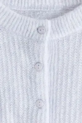 Gilet en maille côtelée - Violet ancien clair — photo 3