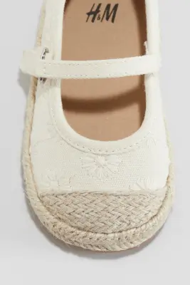 Babies façon espadrilles - Crème — photo 1
