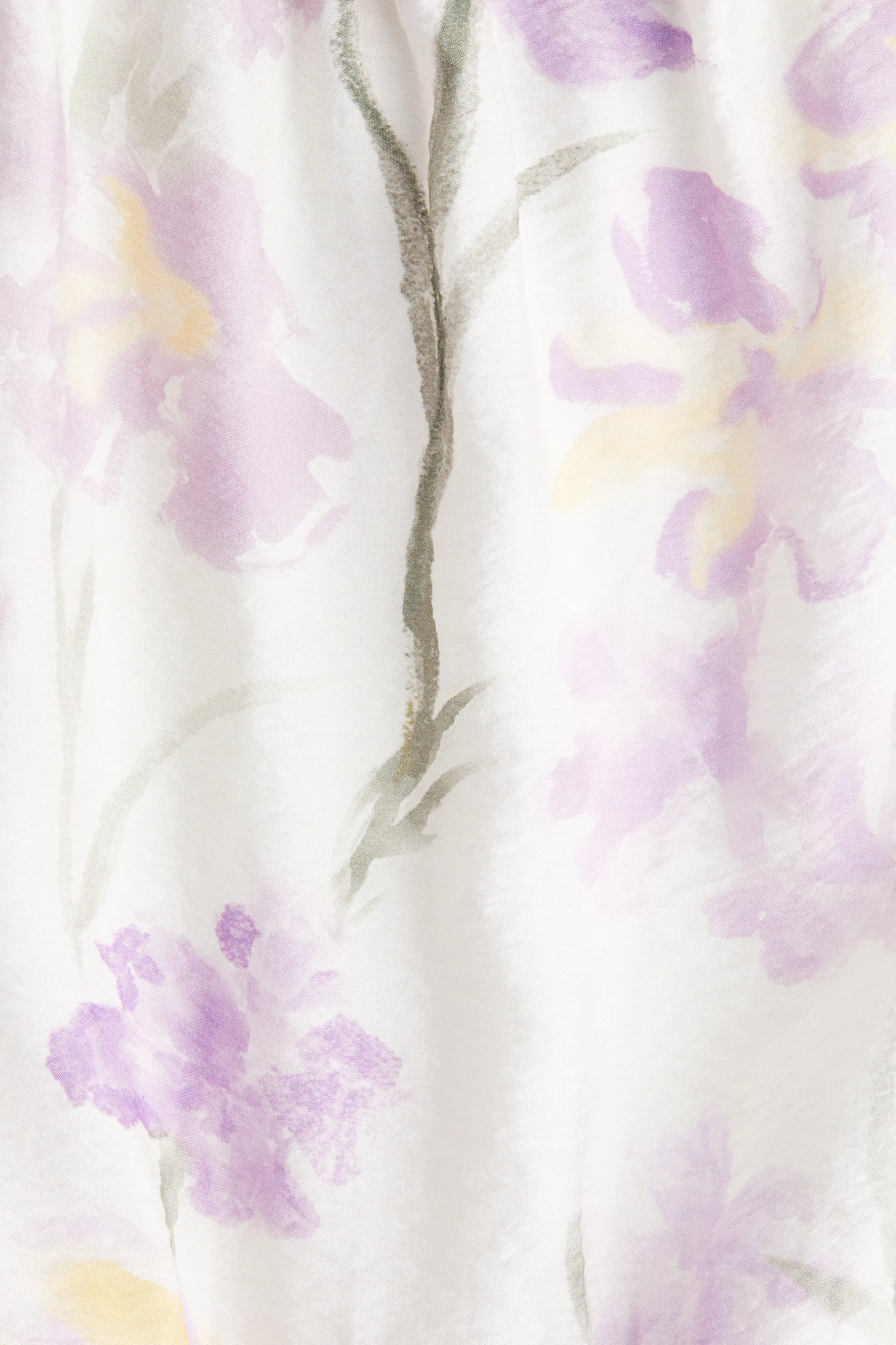 Robe volantée - Blanc/fleuri
