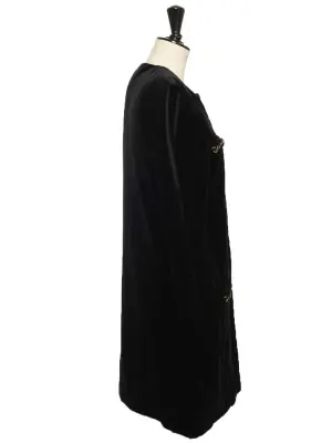 Veste en velours de coton noir brodé de chaînes dorées FW 2009 Prix boutique €2200 Taille 38 à 40 — photo 5