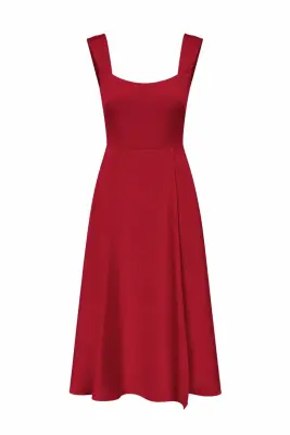 Freya Silk Dress - Red — photo 4