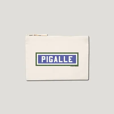 POCHETTE IMPRIMÉE - PIGALLE - ÉCRU