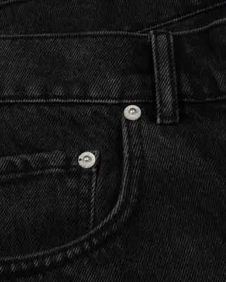 Whiskers Denim Shorts Black — photo 5