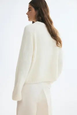 Pull oversize - Crème — photo 4
