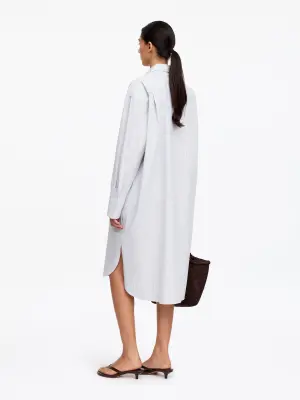 Robe-chemise en coton - Blanc — photo 2