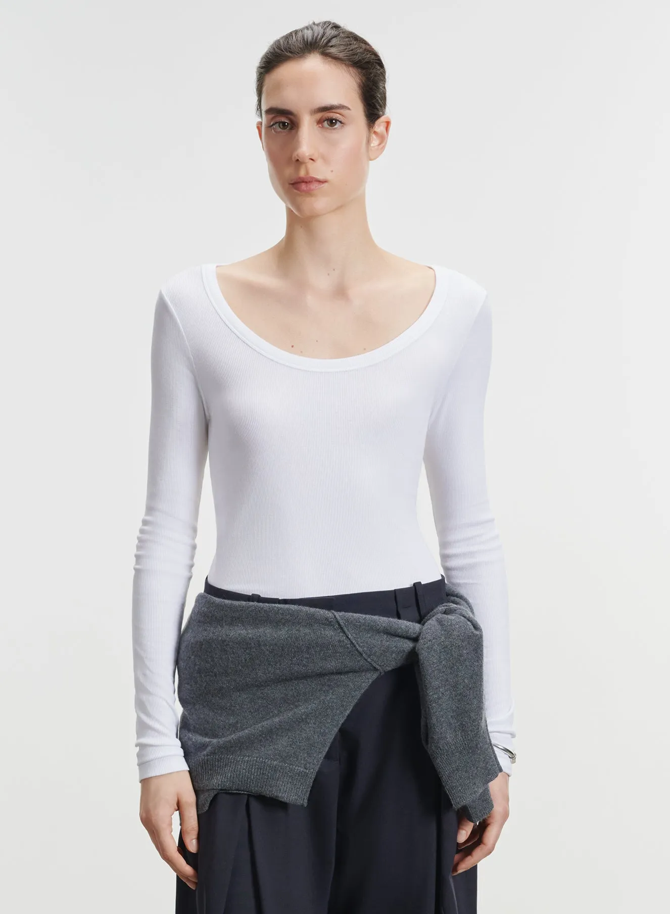 T-shirt en viscose et élasthanne