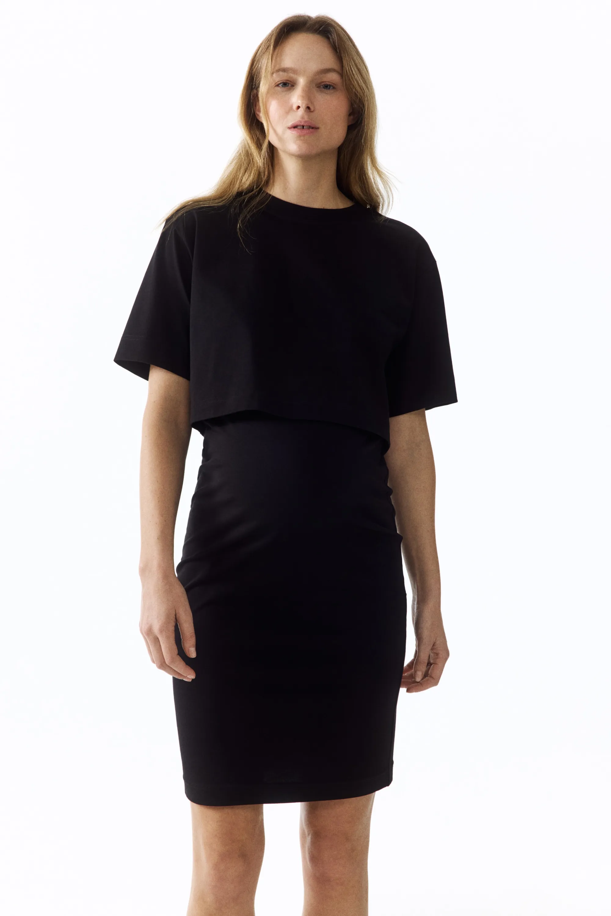 MAMA Ensemble 2 pièces avec top et jupe - Noir