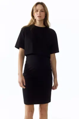 MAMA Ensemble 2 pièces avec top et jupe - Noir — photo 1