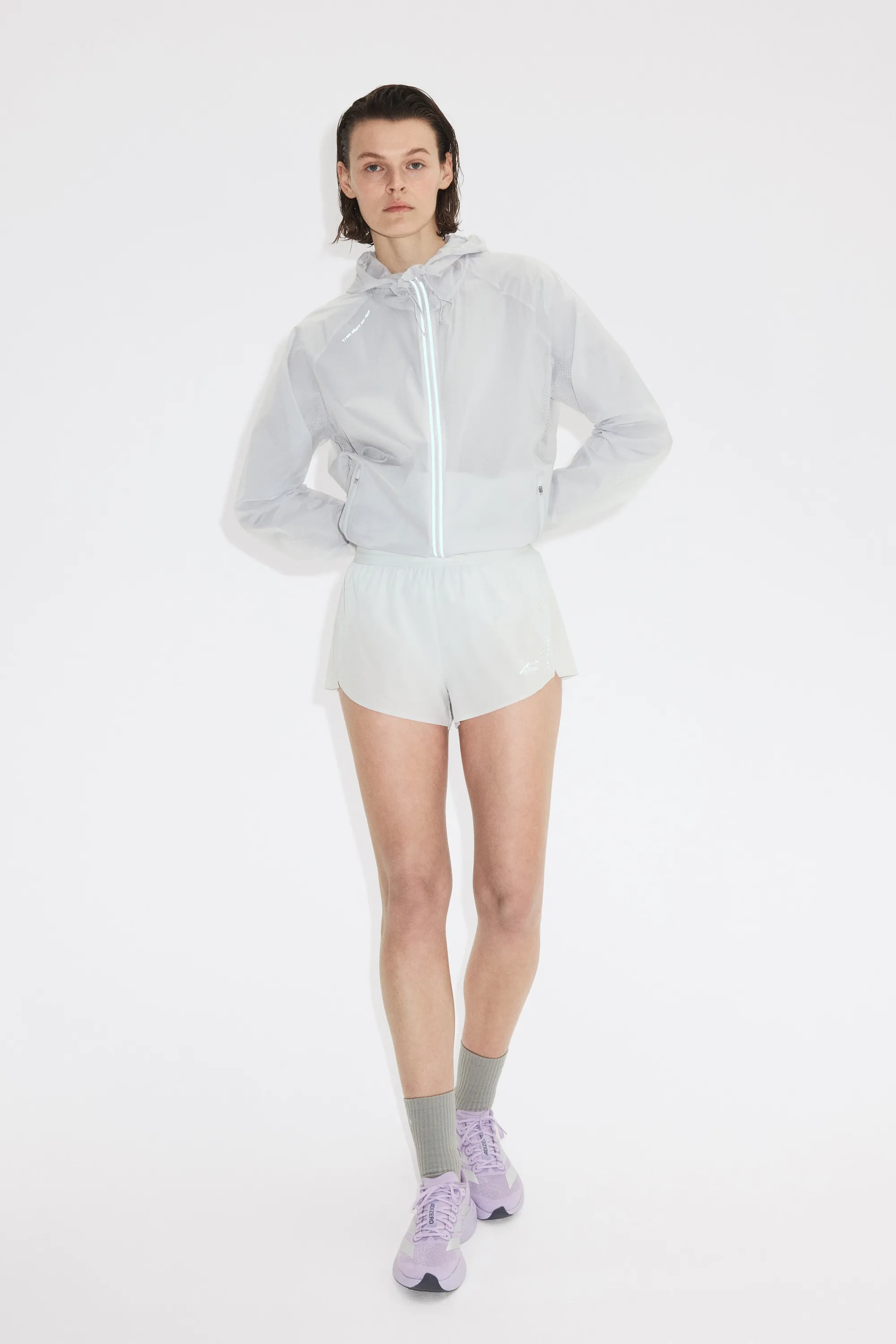 Veste de running légère Loose Fit DryMove™ - Gris clair