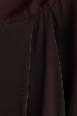 Pantalon à pinces en viscose mélangée - Bordeaux — photo 5