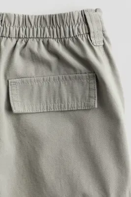 Pantalon cargo large - Vert kaki clair — photo 1