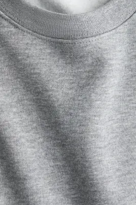 Sweat oversize - Gris chiné — photo 3