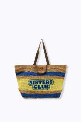 Grand sac SISTERS en raphia — photo 2