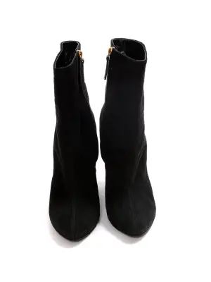 Bottes en veau velours noir et poulain noir Px boutique 800€ Taille 40 — photo 3