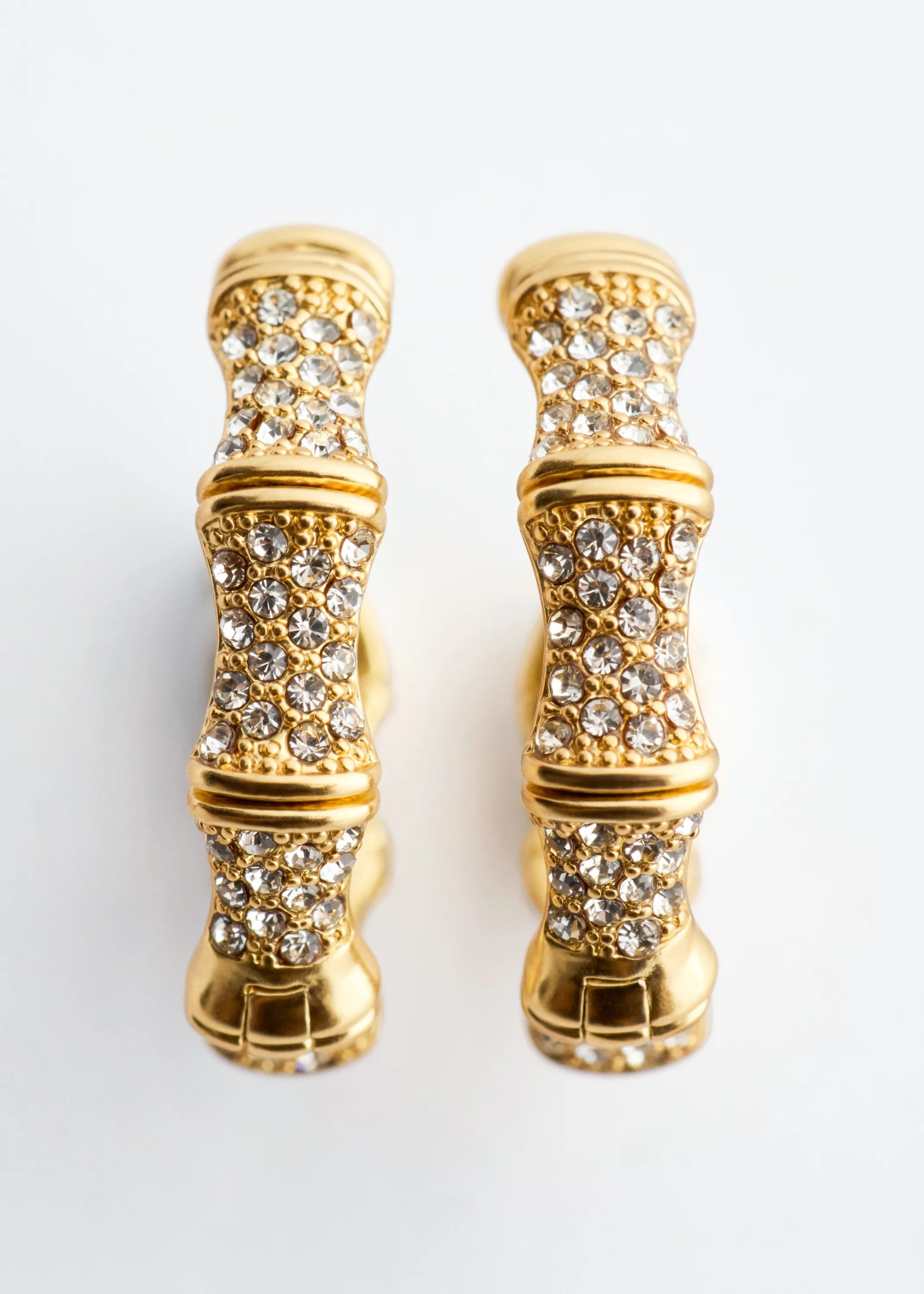 Créoles à strass - Doré