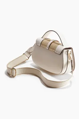 Sac crossbody - Crème/beige — photo 2