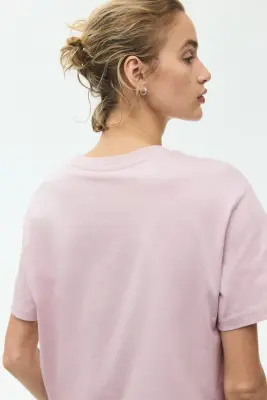 T-shirt en coton - Rose clair — photo 2