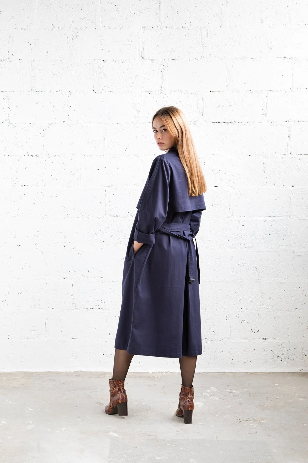 Trench Colombo – Mamamushi Studio - Bleu marine