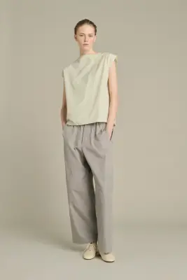 BLOUSE LORENA VERT/ÉCRU — photo 3