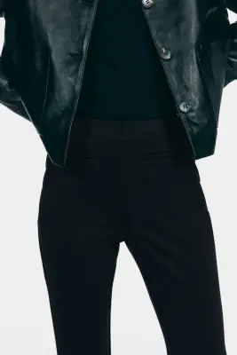 Pantalon évasé - Noir — photo 1