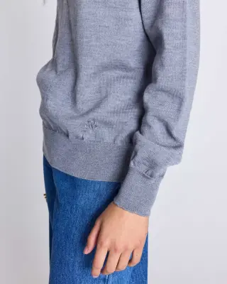 Pull Victor gris chiné — photo 4