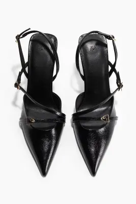 Escarpins à bride arrière - Noir — photo 2