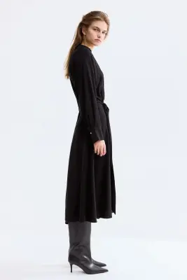 Robe chemise - Noir — photo 2