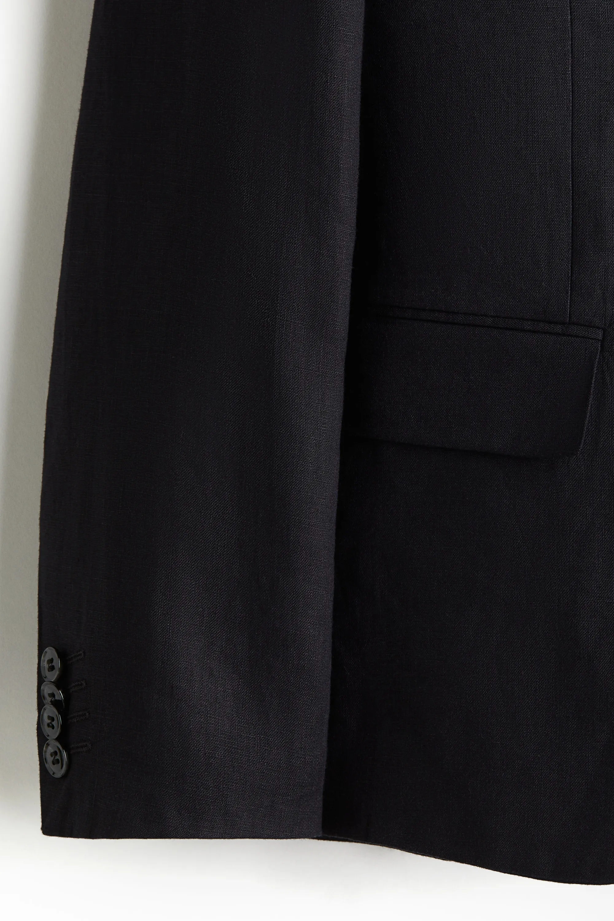 Veste Slim Fit en lin - Bleu marine