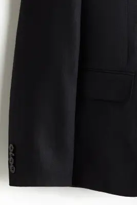 Veste Slim Fit en lin - Bleu marine — photo 1