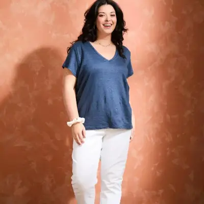 T-shirt Alina bleu marine — photo 2