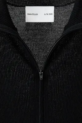 Gilet zippé Slim Fit - Noir — photo 5