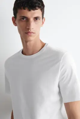 LOT DE 3 T-SHIRTS À COL ROND EN COTON - BLANC — photo 2