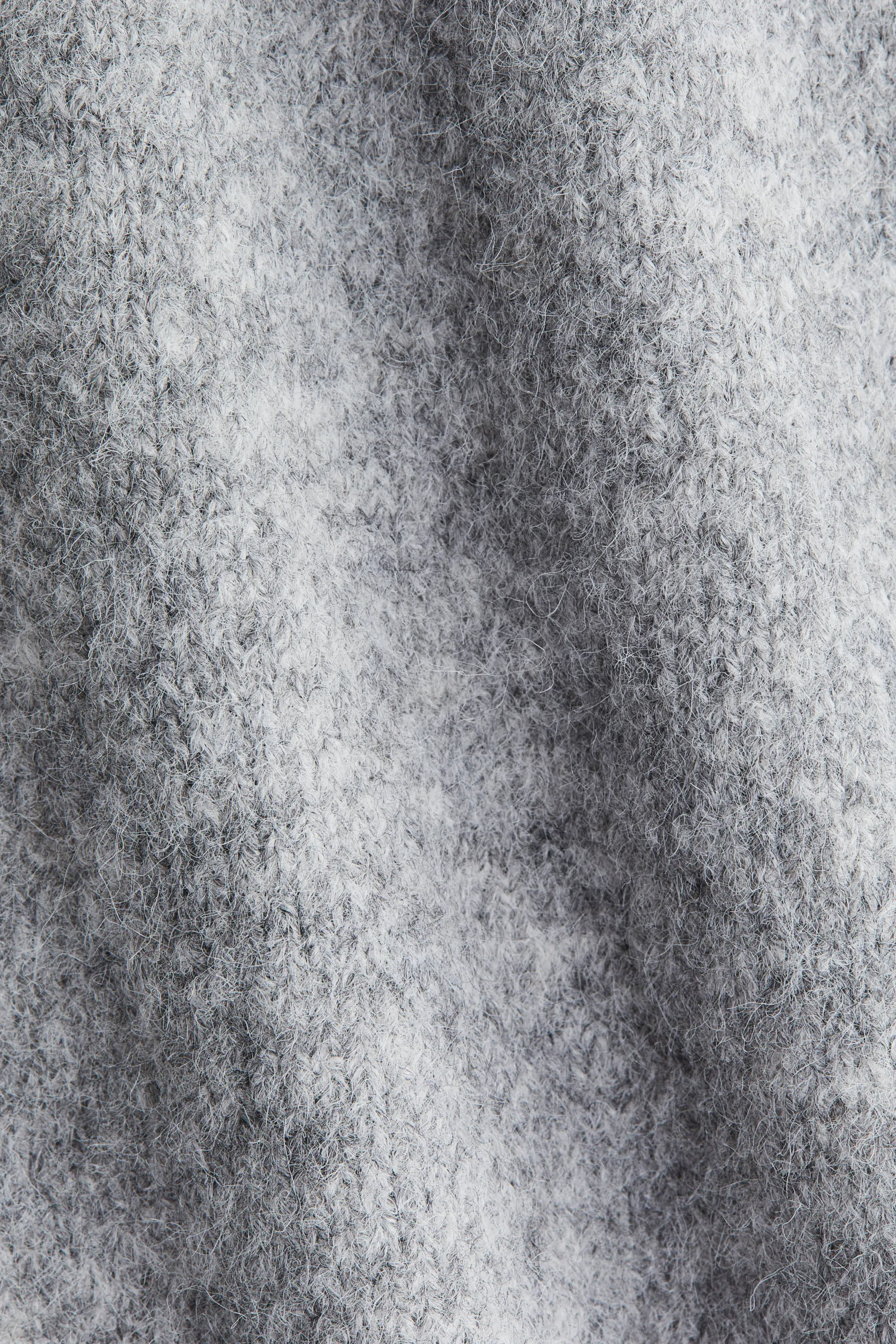 Pantalon jogger en maille fine - Gris chiné