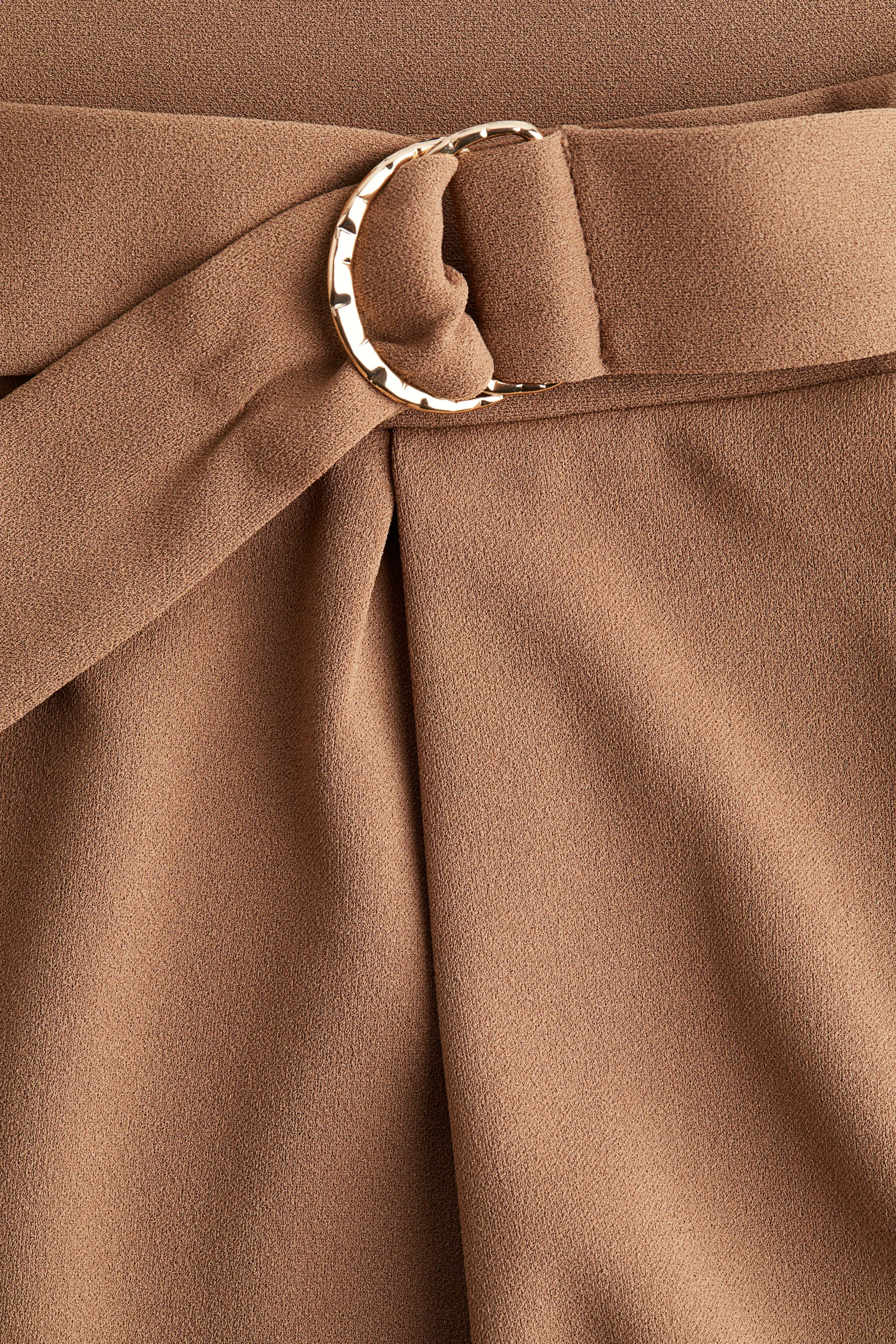 Pantalon avec ceinture - Marron