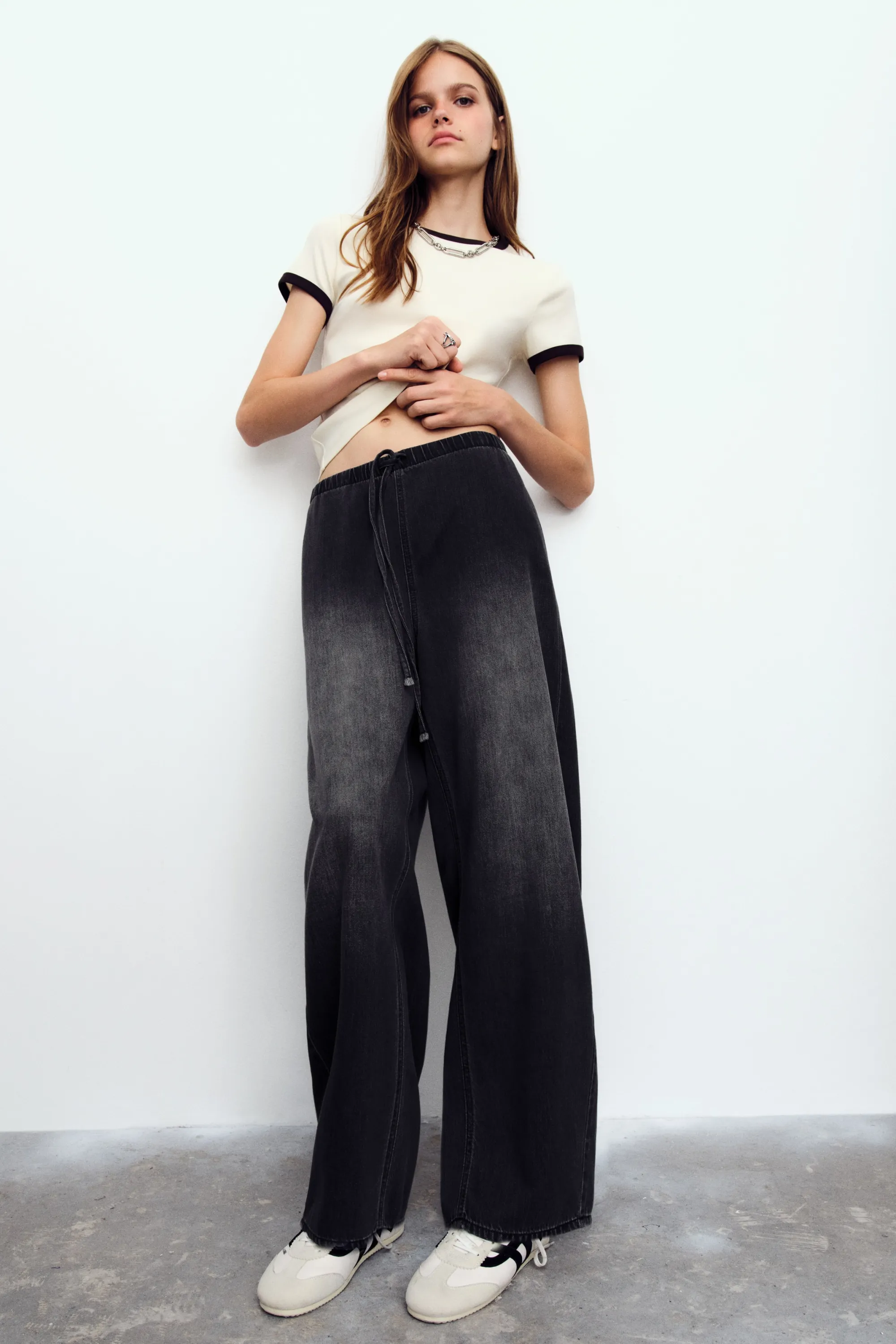 Pantalon barrel - Noir