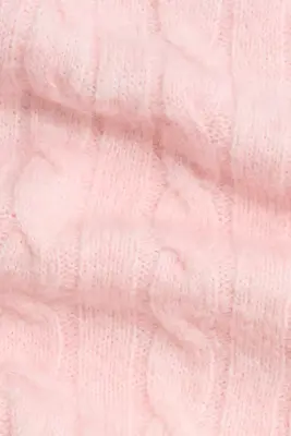 Pantalon en maille torsadée - Rose — photo 5
