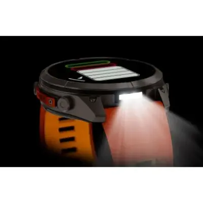 Garmin Fenix 9  Pro InReach amoled 51mm Sapphire Titane bracelet ocre/orange 010-04337-01 — photo 4