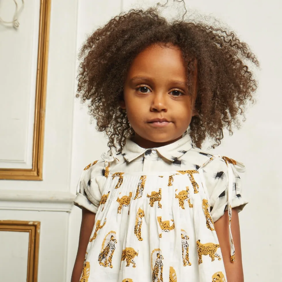 Robe Violette léopard – Le Petit Lucas Du Tertre