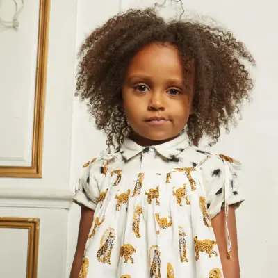 Robe Violette léopard – Le Petit Lucas Du Tertre — photo 1