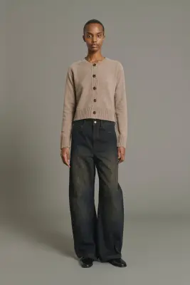CARDIGAN VIRGINIA BEIGE CHINÉ — photo 3