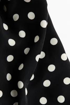 Top à effet boule - Noir/pois — photo 3