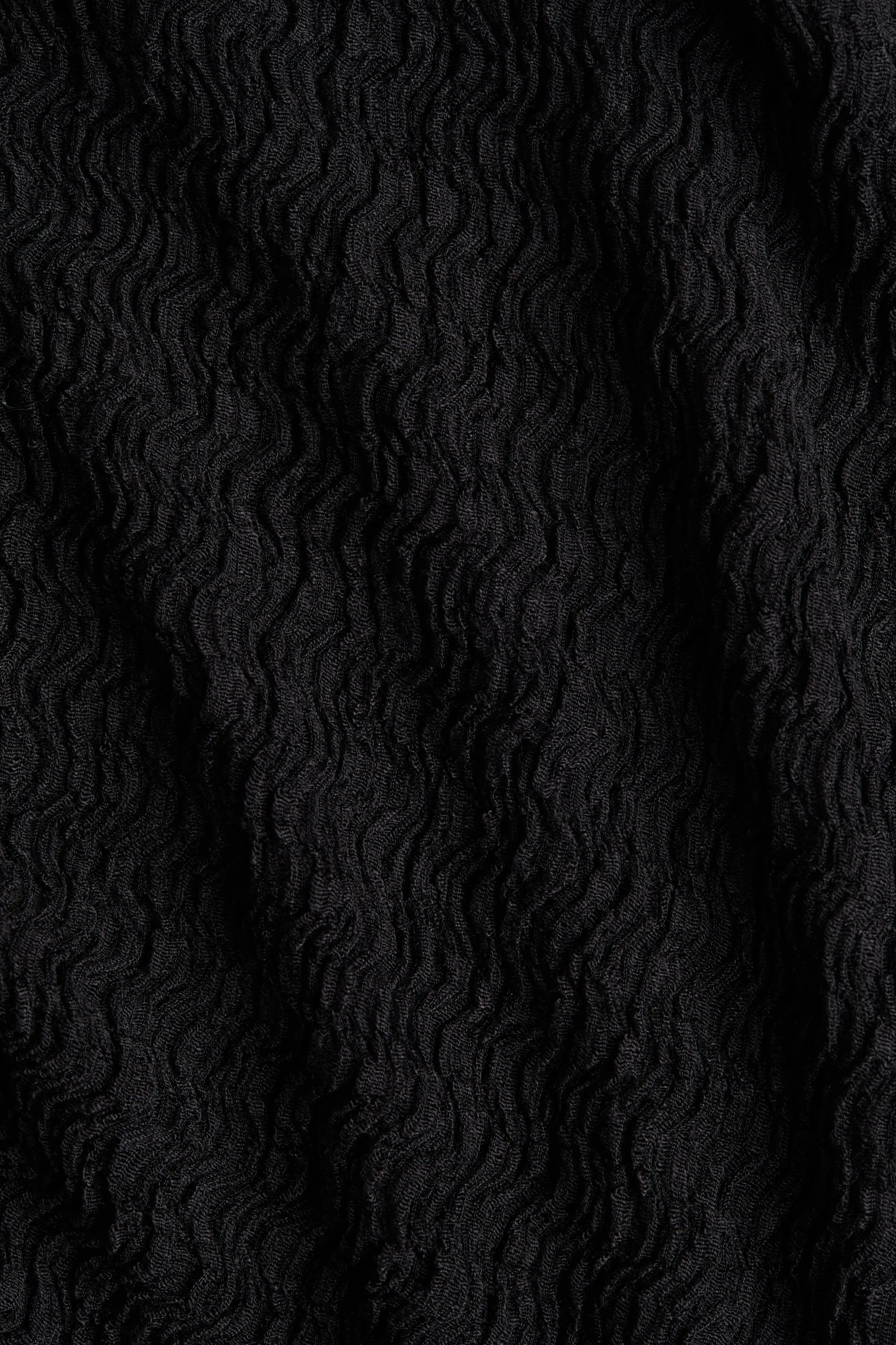 Robe maxi à effet drapé - Noir