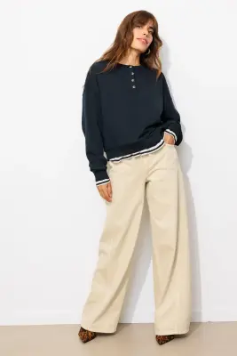 Sweat-shirt à effet superposé — photo 3