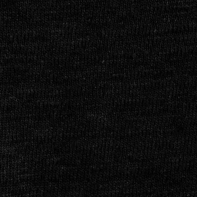 T-SHIRT LIN COL V - NOIR — photo 4