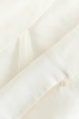 Blouse avec col écharpe - Blanc — photo 5