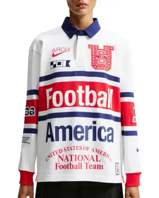 USMNT VAA Long Sleeve Rugby Top White — photo 1